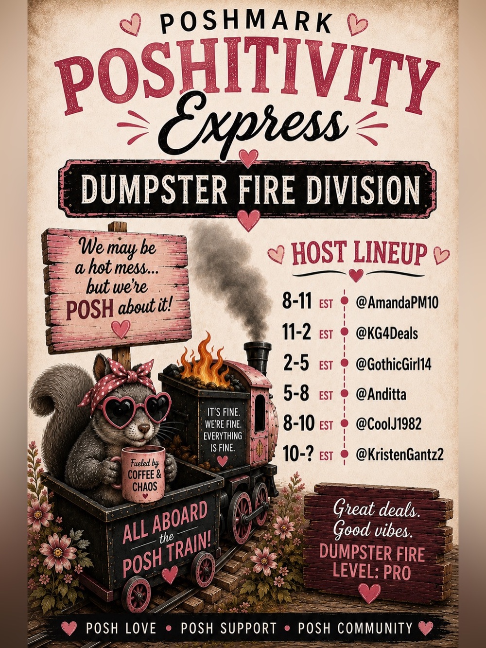 🥰🥰🌸🌺🦄🦋 Poshitivity Express Thursday Edition 🥰🥰🦄🦋🌸🌺
